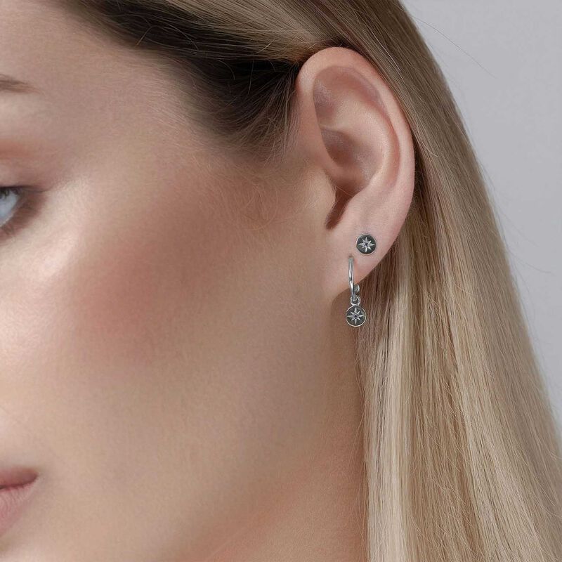 Silk & Steel Petite North Star Studs image number 1